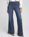 Chico's Petite Pull-on Flare Trouser Jeans In Maia Indigo Size 12p/14p |  In Maia Indigo