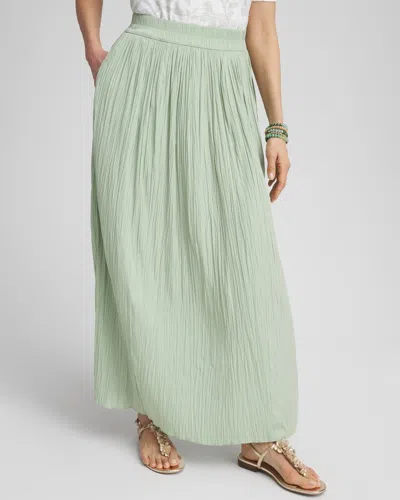Chico's Pull-on Maxi Skirt In Moroccan Mint Size 8/10 |