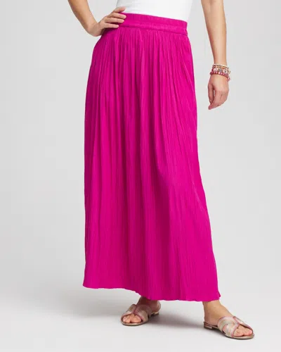 Chico's Pull-on Maxi Skirt In Purple Size 16/18 |  In Purple Clover
