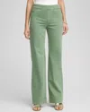 Chico's Pull-on Wide Leg Jeans In Green Size 20 |  In Mineral Green