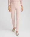 Chico's Pull-on Slim-fit Ankle Jeggings In Pink In Pink