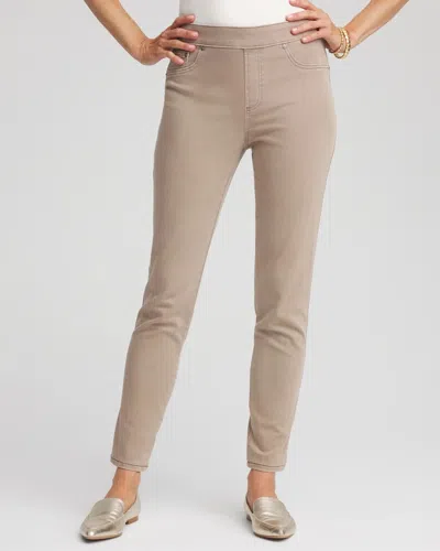 Chico's Pull-on Slim-fit Ankle Jeggings In Rocky Mountain