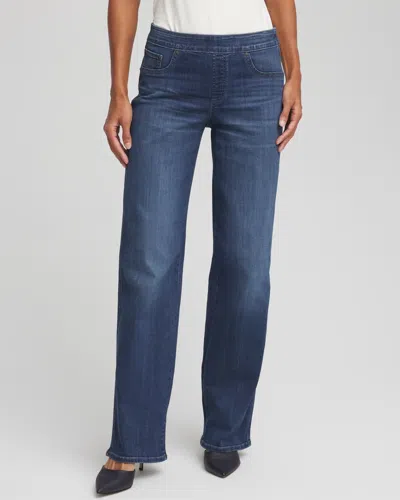 Chico's Pull On Wide Jean In Aleah Indigo