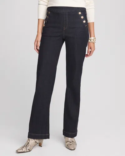 Chico's Pull-on Wide Leg Jean In Crestone Peak Rinse Size 20 |