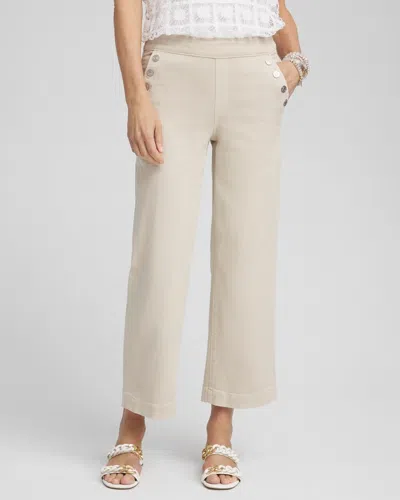 Chico's Pull-on Wide Leg Ankle Jeans In Papaya