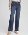 Chico's Pull-on Wide-leg Jeans In Alora Indigo
