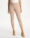Chico's Pull-on Capri Jeans In Mocha Mousse In Brown
