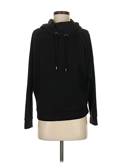 Pre-owned Chico's Pullover Hoodie In Black