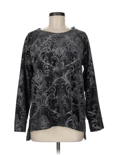 Pre-owned Chico's Pullover Sweater In Black