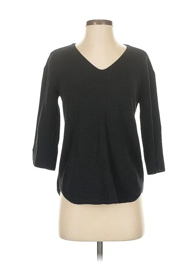 Pre-owned Chico's Pullover Sweater In Black
