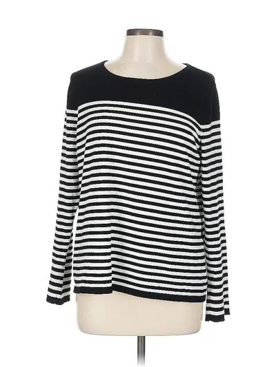 Pre-owned Chico's Pullover Sweater In Black