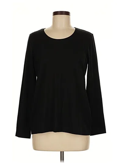 Pre-owned Chico's Pullover Sweater In Black