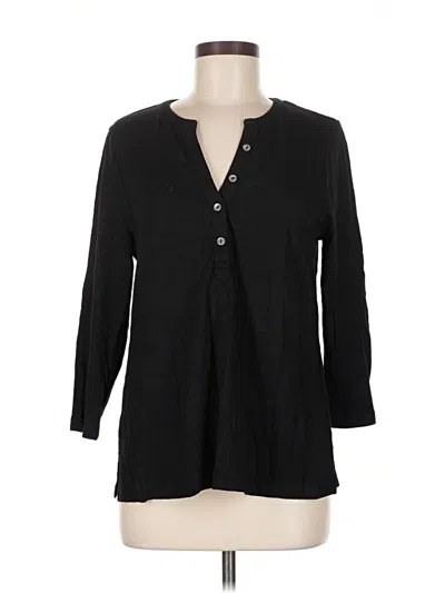 Pre-owned Chico's Pullover Sweater In Black