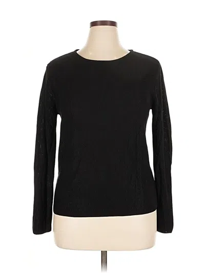 Pre-owned Chico's Pullover Sweater In Black