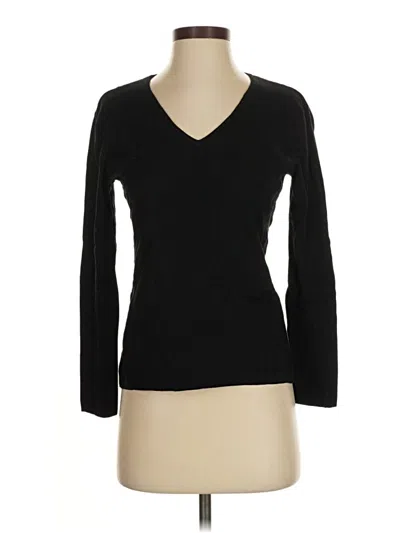 Pre-owned Chico's Pullover Sweater In Black