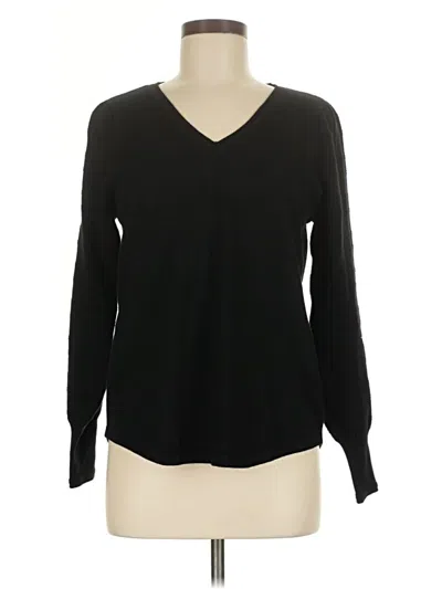 Pre-owned Chico's Pullover Sweater In Black