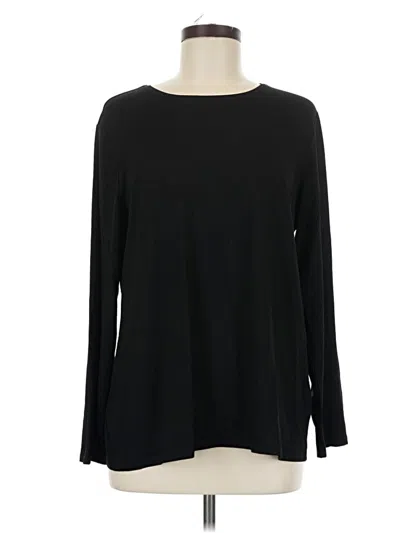 Pre-owned Chico's Pullover Sweater In Black