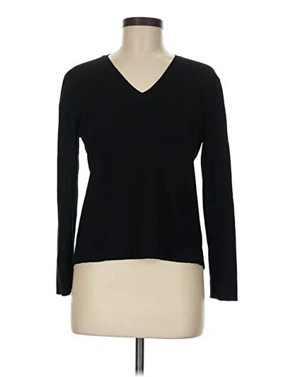 Pre-owned Chico's Pullover Sweater In Black