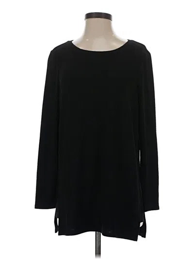Pre-owned Chico's Pullover Sweater In Black