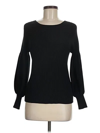 Pre-owned Chico's Pullover Sweater In Black