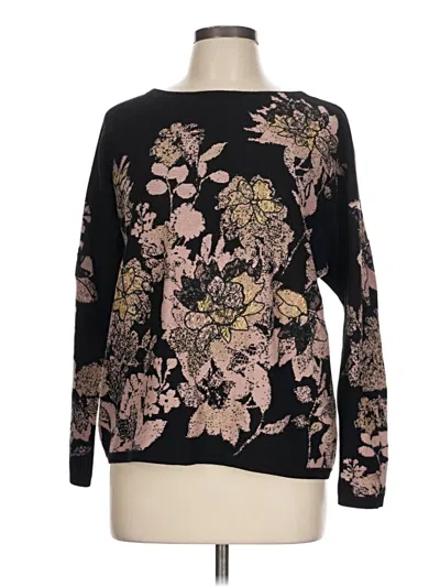 Pre-owned Chico's Pullover Sweater In Black