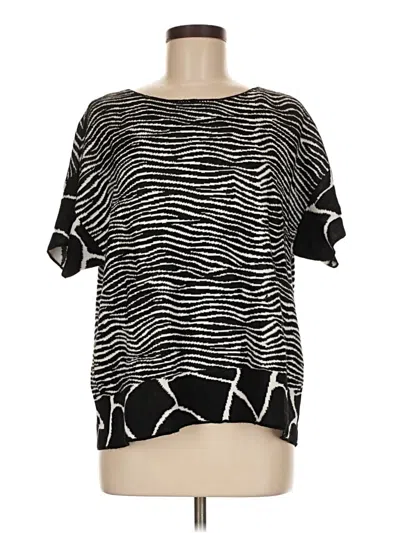 Pre-owned Chico's Pullover Sweater In Black