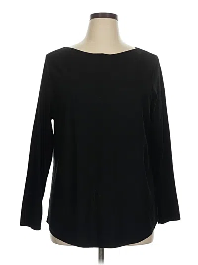 Pre-owned Chico's Pullover Sweater In Black