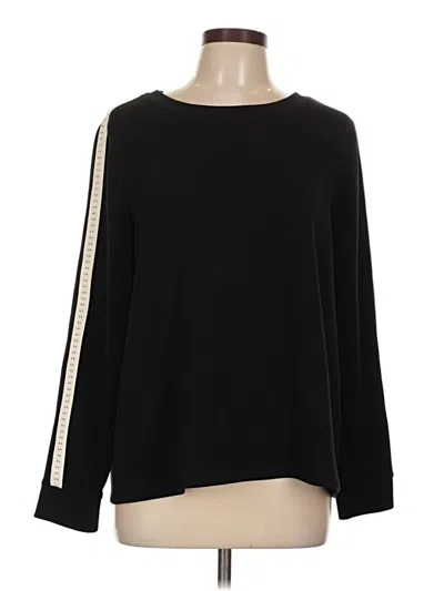 Pre-owned Chico's Pullover Sweater In Black