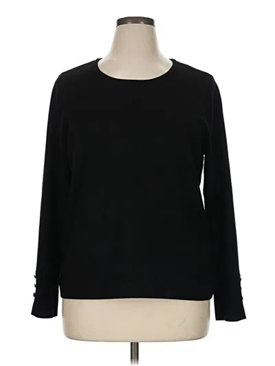 Pre-owned Chico's Pullover Sweater In Black