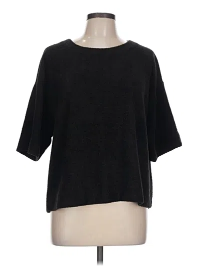Pre-owned Chico's Pullover Sweater In Black