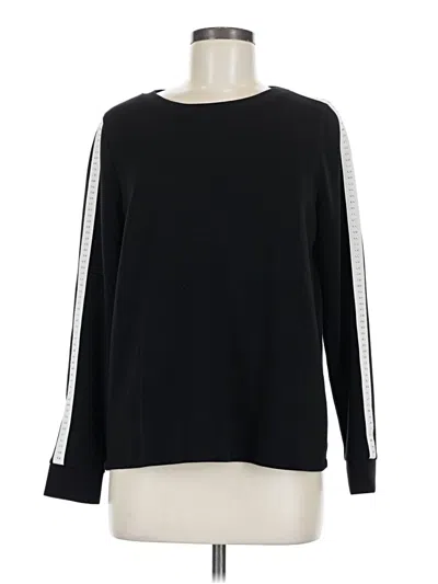 Pre-owned Chico's Pullover Sweater In Black