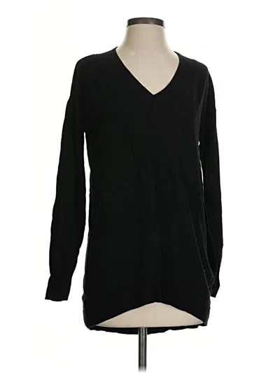 Pre-owned Chico's Pullover Sweater In Black