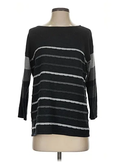 Pre-owned Chico's Pullover Sweater In Black