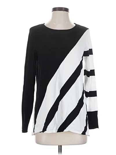 Pre-owned Chico's Pullover Sweater In Black