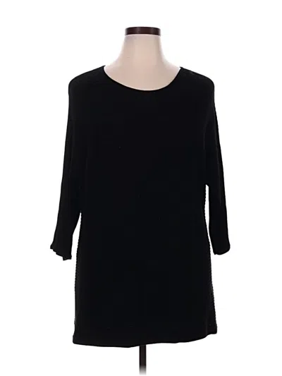 Pre-owned Chico's Pullover Sweater In Black