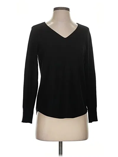 Pre-owned Chico's Pullover Sweater In Black