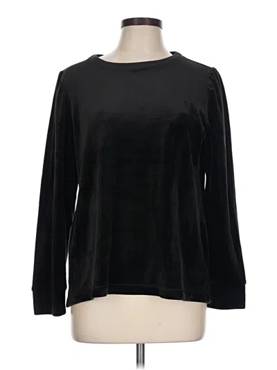 Pre-owned Chico's Pullover Sweater In Black