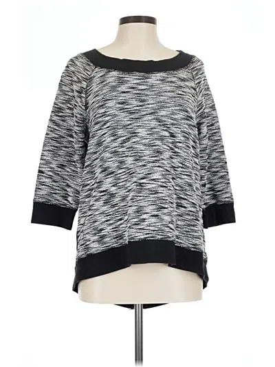 Pre-owned Chico's Pullover Sweater In Black