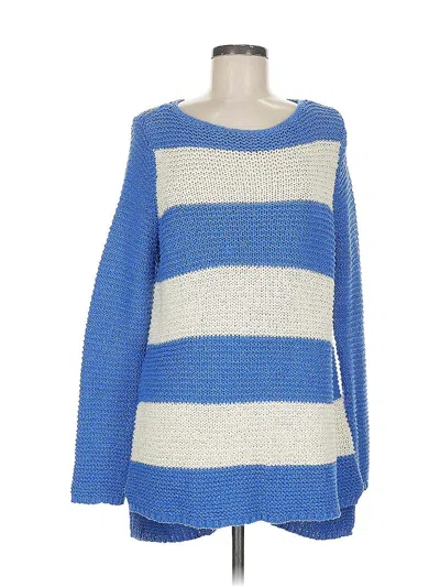 Pre-owned Chico's Pullover Sweater In Blue