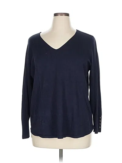Pre-owned Chico's Pullover Sweater In Blue