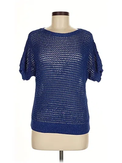 Pre-owned Chico's Pullover Sweater In Blue