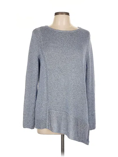 Pre-owned Chico's Pullover Sweater In Blue