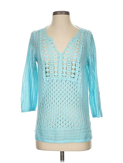 Pre-owned Chico's Pullover Sweater In Blue