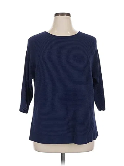 Pre-owned Chico's Pullover Sweater In Blue