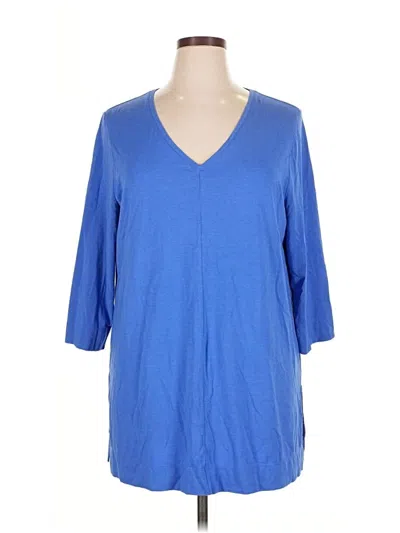 Pre-owned Chico's Pullover Sweater In Blue