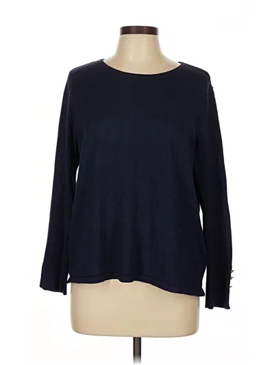 Pre-owned Chico's Pullover Sweater In Blue