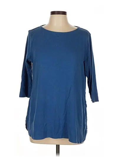 Pre-owned Chico's Pullover Sweater In Blue