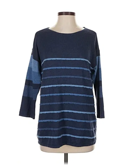 Pre-owned Chico's Pullover Sweater In Blue