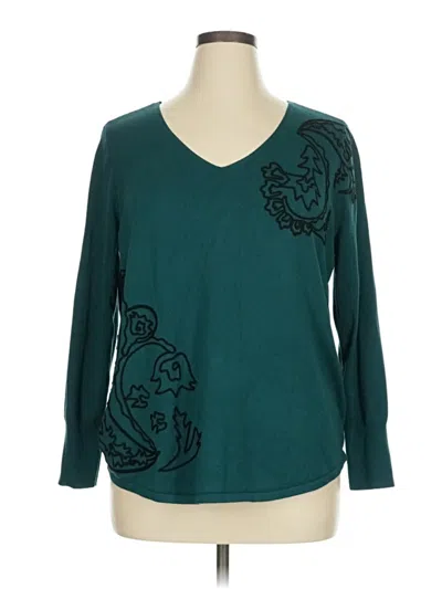 Pre-owned Chico's Pullover Sweater In Blue