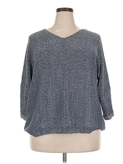 Pre-owned Chico's Pullover Sweater In Blue